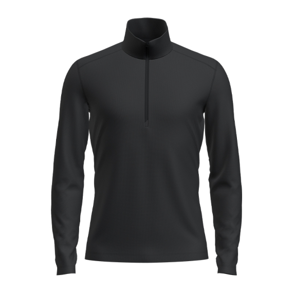 Icebreaker Mens 260 Tech LS Half Zip Black i gruppen Beklædning og fodtøj / Beklædning / Undertøj / Langærmede undertrøjer hos Sportfiskeprylar.se (IBB043720011005r)