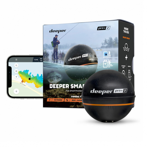 Deeper Sonar PRO+2 i gruppen Bådelektronik / Ekkolod og kortplottere / Bærbare ekkolod hos Sportfiskeprylar.se (ITGAM1080)