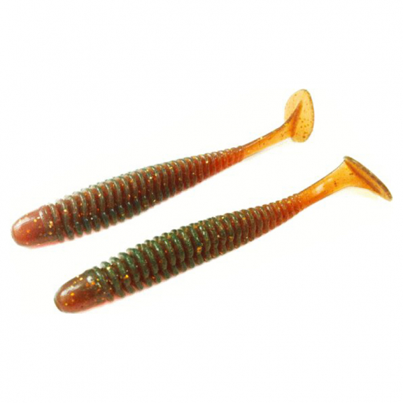 Noike Wobble Shad 3\'\' 7,6cm (9-pack) - Motoroil Gold UV i gruppen Madding / Softbaits / Aborre softbaits og sandard softbaits hos Sportfiskeprylar.se (ITNOWS3-12)