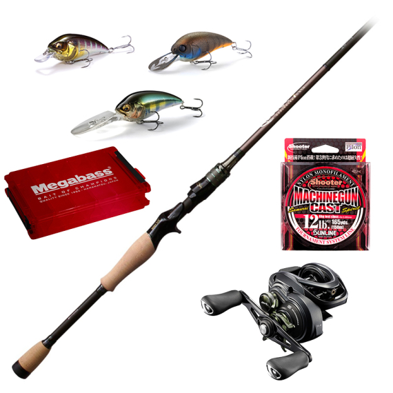 Megabass Orochi X10 F4-68XT Jabberwock Super-Z Crank Combo i gruppen Sæt / Kastesæt / Kastesæt Aborre hos Sportfiskeprylar.se (JABBERWOCKCRANKCOMBO)