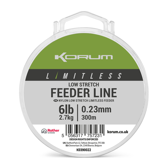 Korum Limitless Low Stretch Feeder Line i gruppen Snøre / Specimenliner hos Sportfiskeprylar.se (K0390022r)