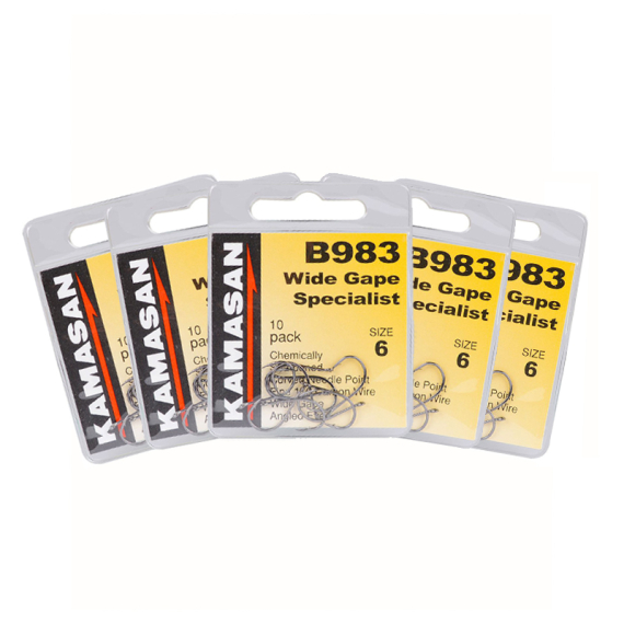 Kamasan B983 Wide Gape Specialist 10-pack x5 i gruppen Supertilbud hos Sportfiskeprylar.se (KAMASANB983PACK)