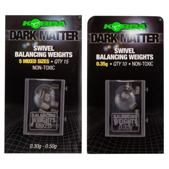 Korda Dark Matter Balancing Weights i gruppen Kroge og endegrej / Rig tilbehør / Andet rigtilbehør hos Sportfiskeprylar.se (KDMW01r)