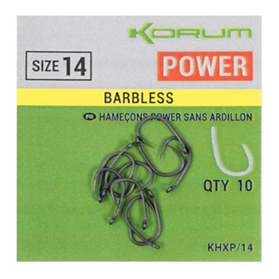 Korum Xpert Power Barbless i gruppen Kroge og endegrej / Kroge / Specimen kroge hos Sportfiskeprylar.se (KHXP-06r)