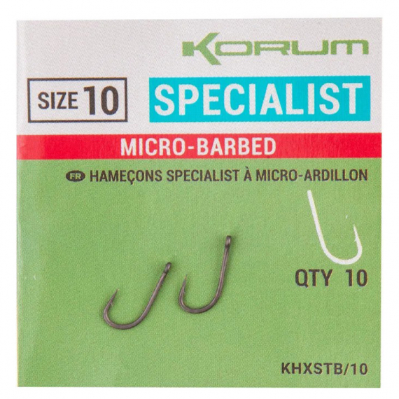 Korum XPERT Specialist Micro Barbed Hooks i gruppen Kroge og endegrej / Kroge / Specimen kroge hos Sportfiskeprylar.se (KHXSTB-06r)