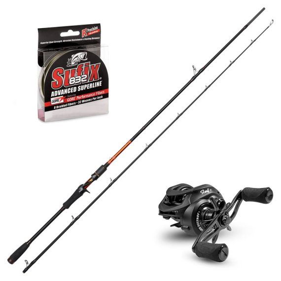 Kinetic Xarann Predator Trigger 225cm 25-75g Combo i gruppen Sæt / Kastesæt / Baitcastersæt Gedde hos Sportfiskeprylar.se (KINETICXARANNSET)