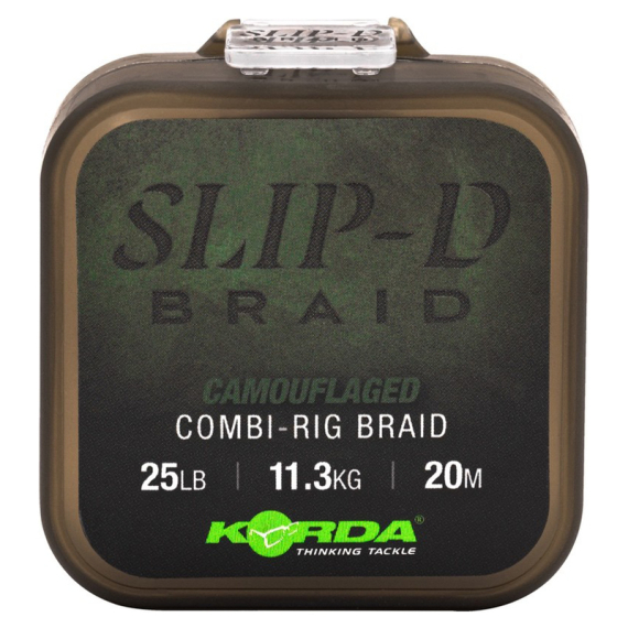Korda Slip-D Braid 25lb 20m i gruppen Fiskemetoder / Specimen fiskeri / Kroge og endegrej specimenfiskeri / Forfangsmateriale specimenfiskeri hos Sportfiskeprylar.se (KSD25)