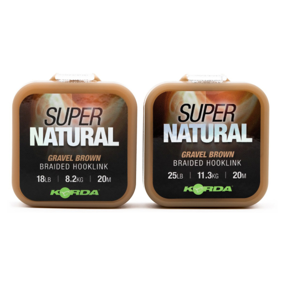 Korda Super Natural Gravel Brown i gruppen Kroge og endegrej / Ledere og Forfangsmateriale / Forfangsmateriale / Forfangsmateriale multifilament hos Sportfiskeprylar.se (KSNBr)