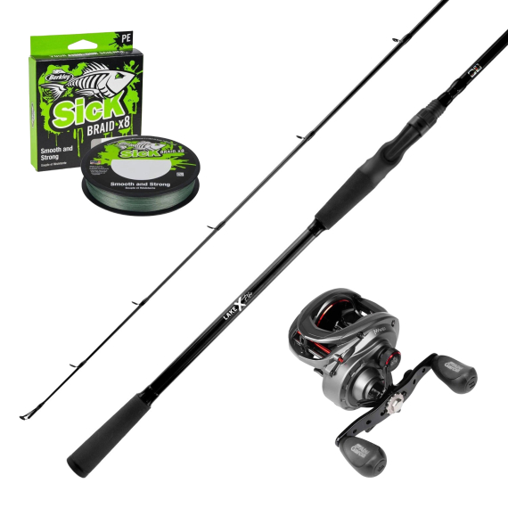 Lake X Pike Casting & Abu Garcia Max 41 LH 8\'3\'\' 40-100g Combo i gruppen Sæt / Kastesæt / Baitcastersæt Gedde hos Sportfiskeprylar.se (LAKEXABUMAXSICKBRAIDCOMBO)
