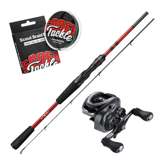 Lake X Perch 7\'2\'\' X-Fast Action ML 5-25g Casting Combo i gruppen Sæt / Kastesæt / Kastesæt Aborre hos Sportfiskeprylar.se (LAKEXPERCHSLXCOMBO)