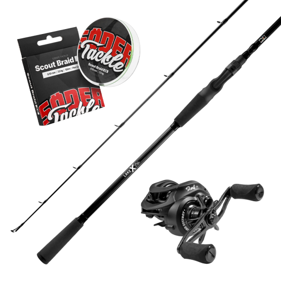 Lake X Pike Casting Casting Combo 8\' 15-60g i gruppen Sæt / Kastesæt / Baitcastersæt Gedde hos Sportfiskeprylar.se (LAKEXPIKE60SCOUTBC)