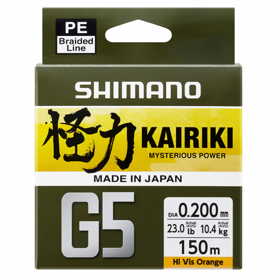 Shimano Line Kairiki G5 150m i gruppen Snøre / Multifilament hos Sportfiskeprylar.se (LDM51UE130150Hr)