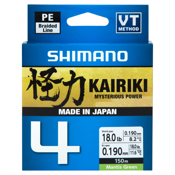 Shimano Kairiki 4, 150m i gruppen Snøre / Multifilament hos Sportfiskeprylar.se (LDM54TE0810015Gr)