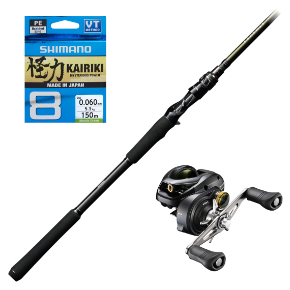 Megabass Levante JP F10-711LV 21-170g Curado Combo i gruppen Sæt / Kastesæt / Baitcastersæt Gedde hos Sportfiskeprylar.se (LEVANTEF10CURADOCOMBO)