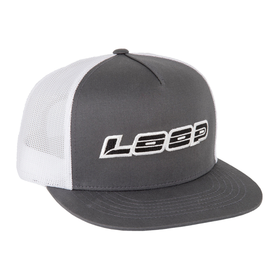 Loop Logo Meshback Flat Cap - Grey/White i gruppen Beklædning og fodtøj / Kasketter og hovedbeklædning / Kasketter hos Sportfiskeprylar.se (LFC-48)