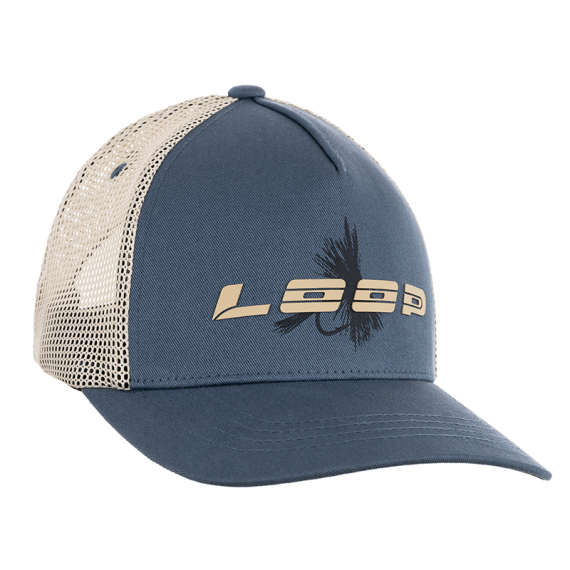 Loop Fly Trucker Cap - Blue Gray i gruppen Beklædning og fodtøj / Kasketter og hovedbeklædning / Kasketter hos Sportfiskeprylar.se (LFTC01-702)