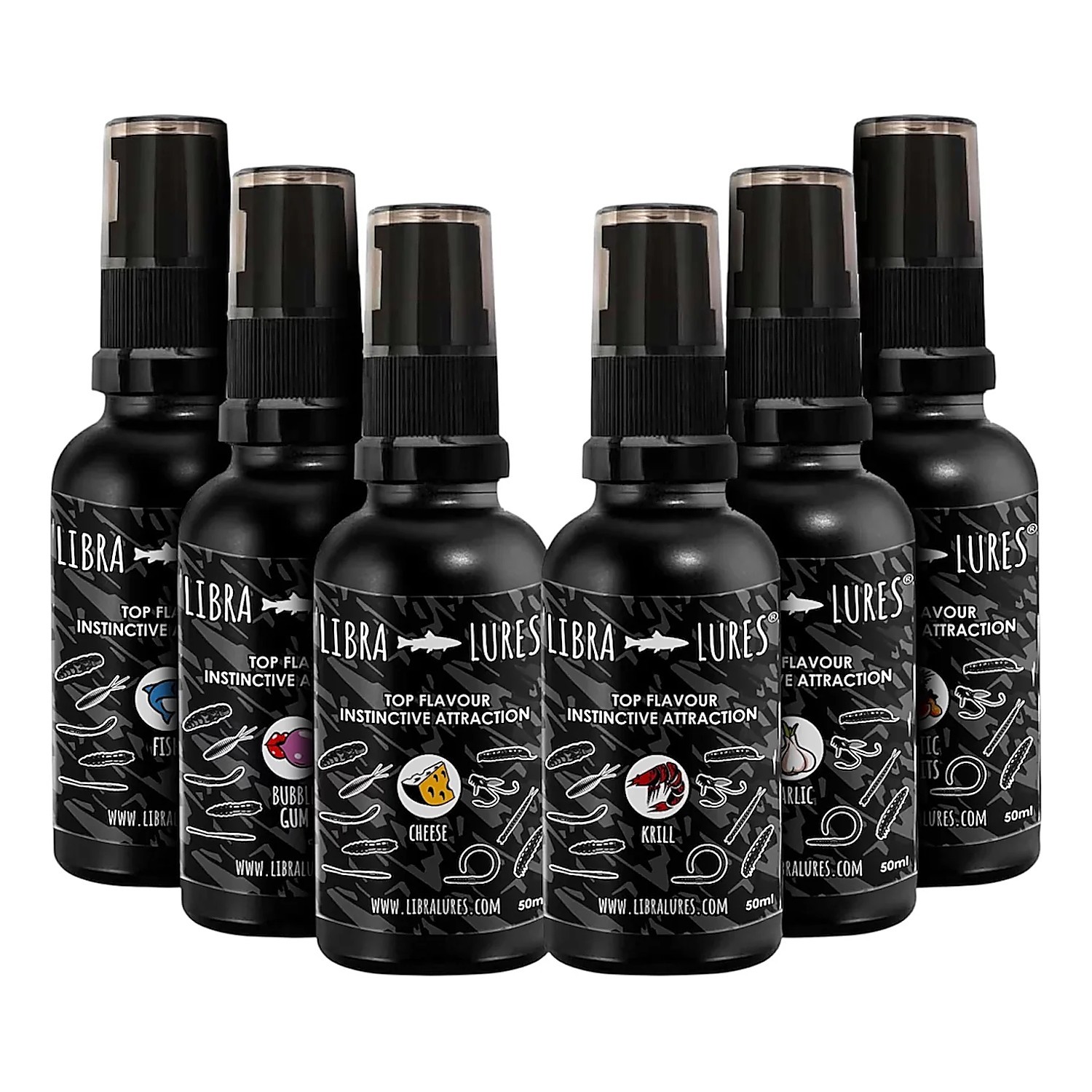 Libra Lures Aroma Spray 50ml i gruppen Udstyr og tilbehør / Dufte og attraktorer hos Sportfiskeprylar.se (LL-AROMA50-CHr)