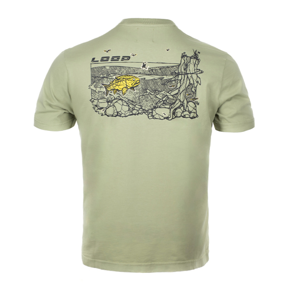 Loop M\'s Logo T-Shirt Trout Seagrass i gruppen Beklædning og fodtøj / Beklædning / T-shirts hos Sportfiskeprylar.se (LMLTT01-403-2XLr)