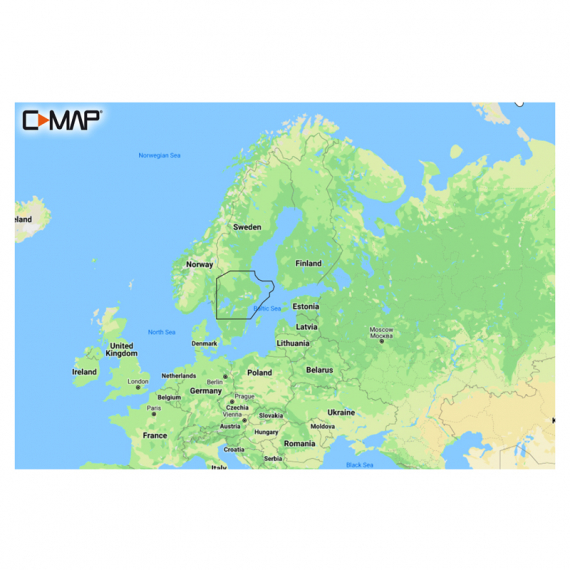 C-MAP Discover - Västervik - Söderhamn i gruppen Bådelektronik / Diagrammer og kort hos Sportfiskeprylar.se (M-EN-Y208-MS)