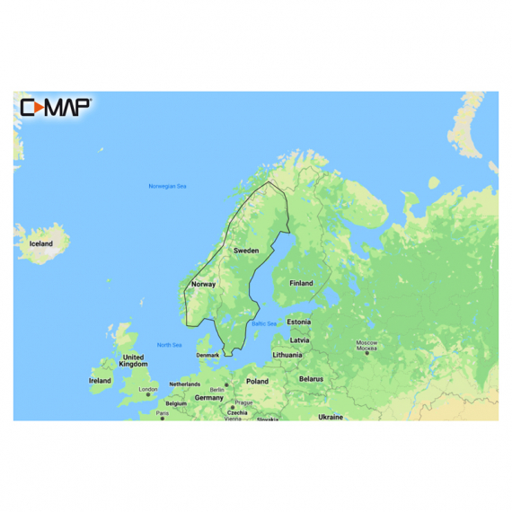 C-MAP Discover - Scandinavia Inland Waters i gruppen Bådelektronik / Diagrammer og kort hos Sportfiskeprylar.se (M-EN-Y210-MS)