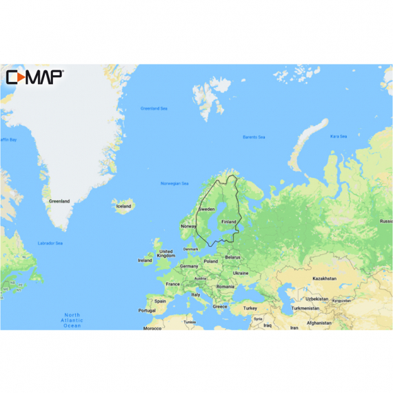 C-MAP Reveal - Finland Lakes i gruppen Bådelektronik / Diagrammer og kort hos Sportfiskeprylar.se (M-EN-Y326-MS)