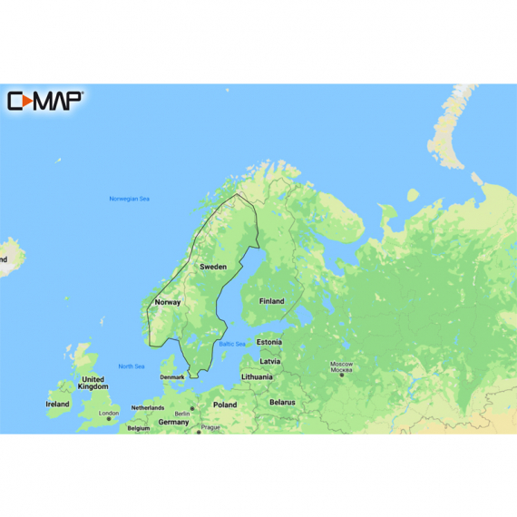 C-MAP Reveal - Scandinavia Inland Waters i gruppen Bådelektronik / Diagrammer og kort hos Sportfiskeprylar.se (M-EN-Y580-MS)