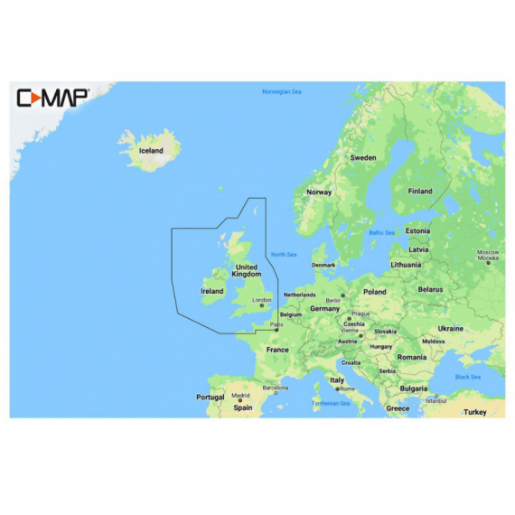 C-MAP Discover - United Kingdom & Ireland i gruppen Bådelektronik / Diagrammer og kort hos Sportfiskeprylar.se (M-EW-Y200-MS)