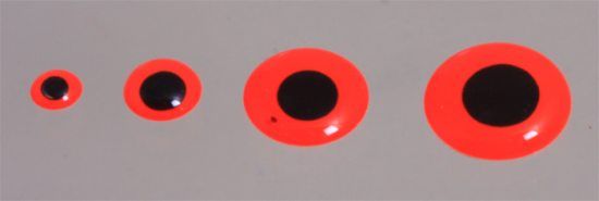 Epoxy Eyes 9mm - Fluo Red i gruppen Kroge og endegrej / Fluebinding / Fluebindingsmateriale / Øjer hos Sportfiskeprylar.se (MEY6-405)