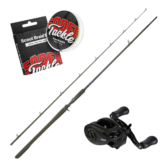 Savage Gear Alpha SG4 Monster Casting Combo 8\'6\'\' 150-450g i gruppen Sæt / Kastesæt / Baitcastersæt Gedde hos Sportfiskeprylar.se (MONSTERCASTINGCOMBO)