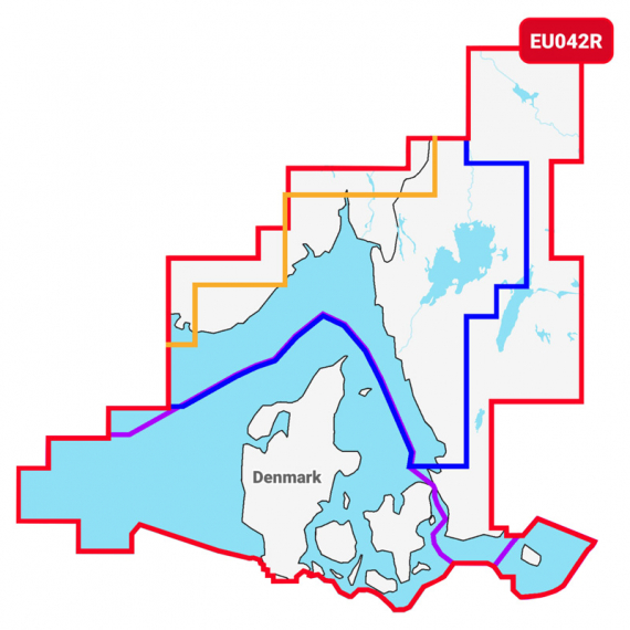 Navionics Nav+ 042R Västkust i gruppen Bådelektronik / Diagrammer og kort hos Sportfiskeprylar.se (MSD-EU042R)