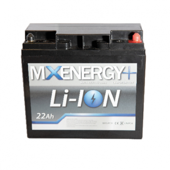 Mastervolt MX Lithium 12V 22Ah i gruppen Bådelektronik / Batterier og opladere / Batterier / Lithiumbatterier hos Sportfiskeprylar.se (MX12-22LI)
