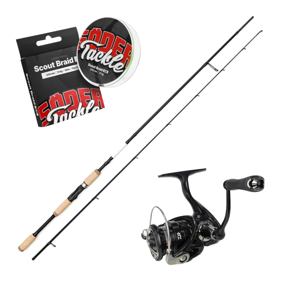 Myran & Daiwa Daiwa Pitch Black Spinning Combo i gruppen Sæt / Spinnesæt / Gedde Spinnesæt hos Sportfiskeprylar.se (MYRANPIKESPINNINGCOMBO)