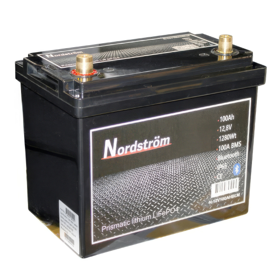 Nordström Lithium 12v Batteri 100 Ah Marine BT i gruppen Bådelektronik / Batterier og opladere / Batterier / Lithiumbatterier hos Sportfiskeprylar.se (N-12V100AHBLM)