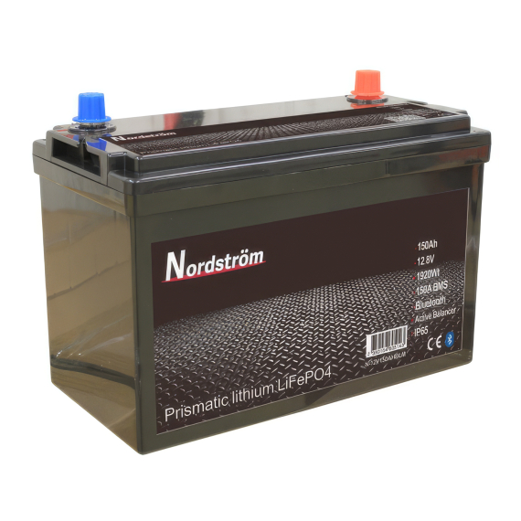 Nordström Lithium 12v Batteri 150 Ah BT i gruppen Bådelektronik / Batterier og opladere / Batterier / Lithiumbatterier hos Sportfiskeprylar.se (N-12V150AHBLM)