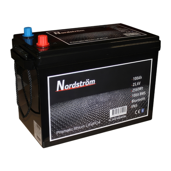 Nordström Lithium 24v Batteri 100 Ah BT i gruppen Bådelektronik / Batterier og opladere / Batterier / Lithiumbatterier hos Sportfiskeprylar.se (N-24V100AHBL)