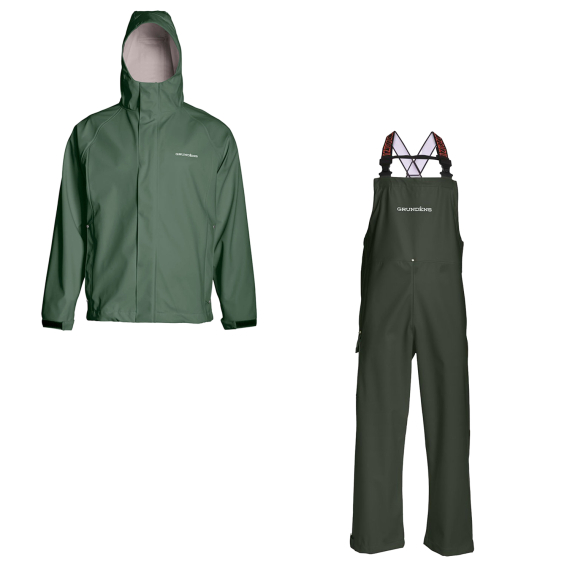 Grundéns Neptune Jacket & Bibs Green i gruppen Beklædning og fodtøj / Beklædning / Fiskedragter hos Sportfiskeprylar.se (NEPTUNEBUNDLEGREEN)