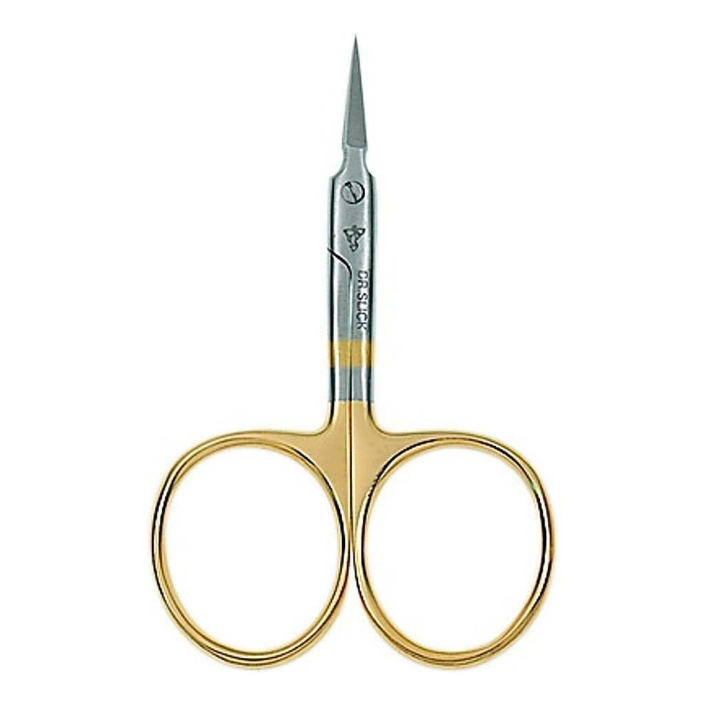 Dr Slick Arrow Scissor 3 1/2\'\' Gold Loops Straight i gruppen Udstyr og tilbehør / Tænger og sakse / Snøreklippere og sakse hos Sportfiskeprylar.se (NFD618-SA35G)