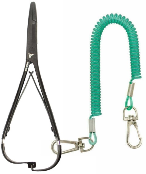 Dr Slick Mitten Scissor Clamp Black i gruppen Udstyr og tilbehør / Tænger og sakse / Pincet hos Sportfiskeprylar.se (NFD734-CMS47B)