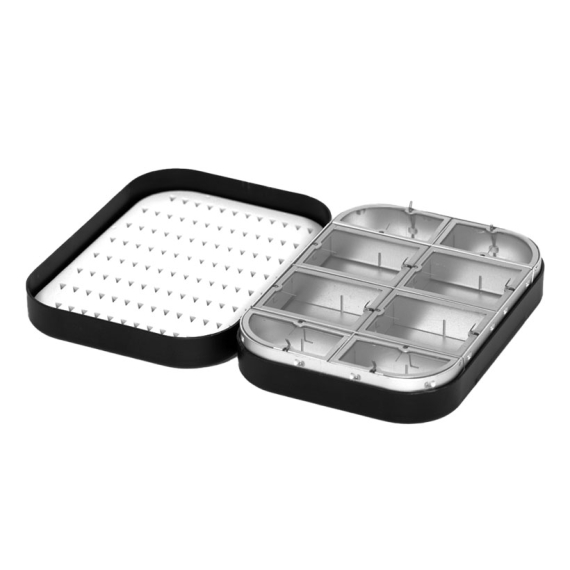 Douglas Metal Wheatley Fly Box 4\'\' Dual Foam / 8 compartments i gruppen Opbevaring / Tackle-bokse / Flueæsker hos Sportfiskeprylar.se (NFD9184-4inch-Foam-Comp)