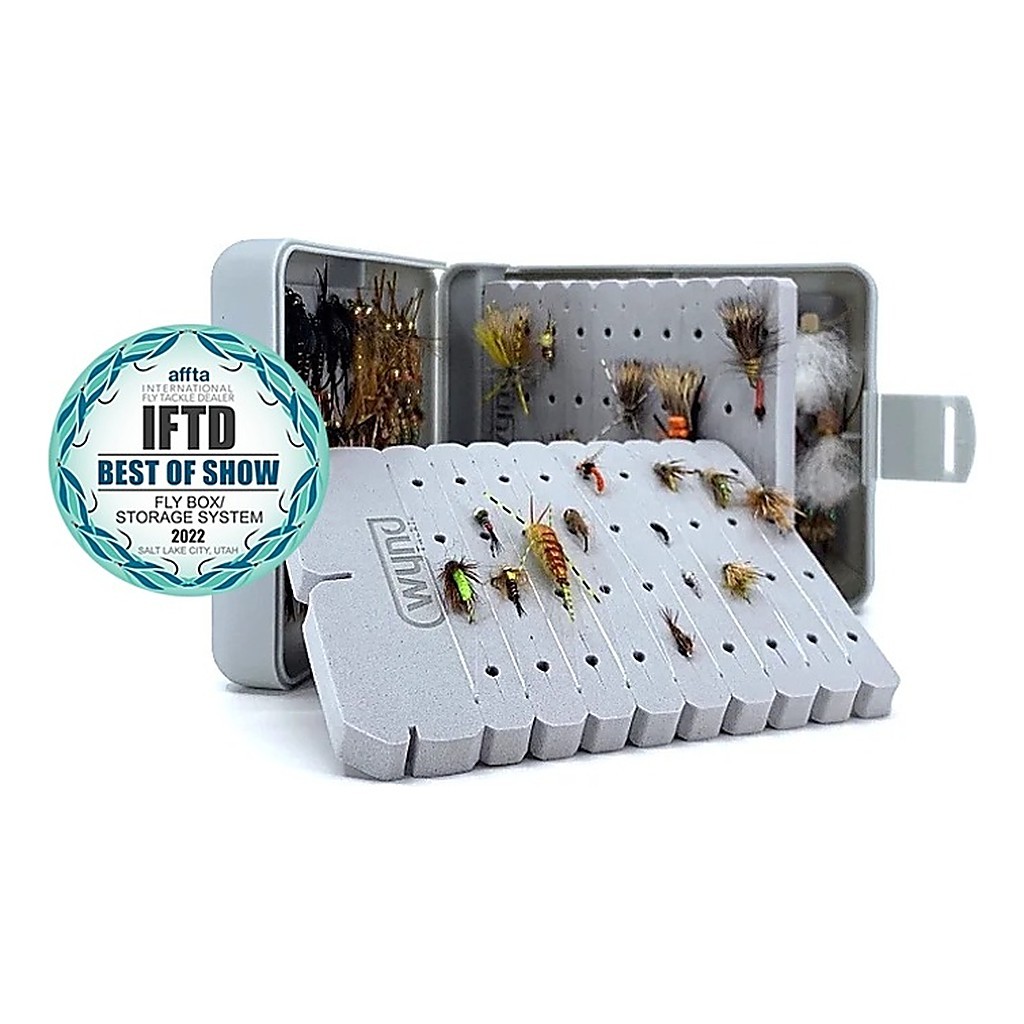 Wynd Bynder Gray Fly Box Flybox i gruppen Opbevaring / Tackle-bokse / Flueæsker hos Sportfiskeprylar.se (NFD9297)