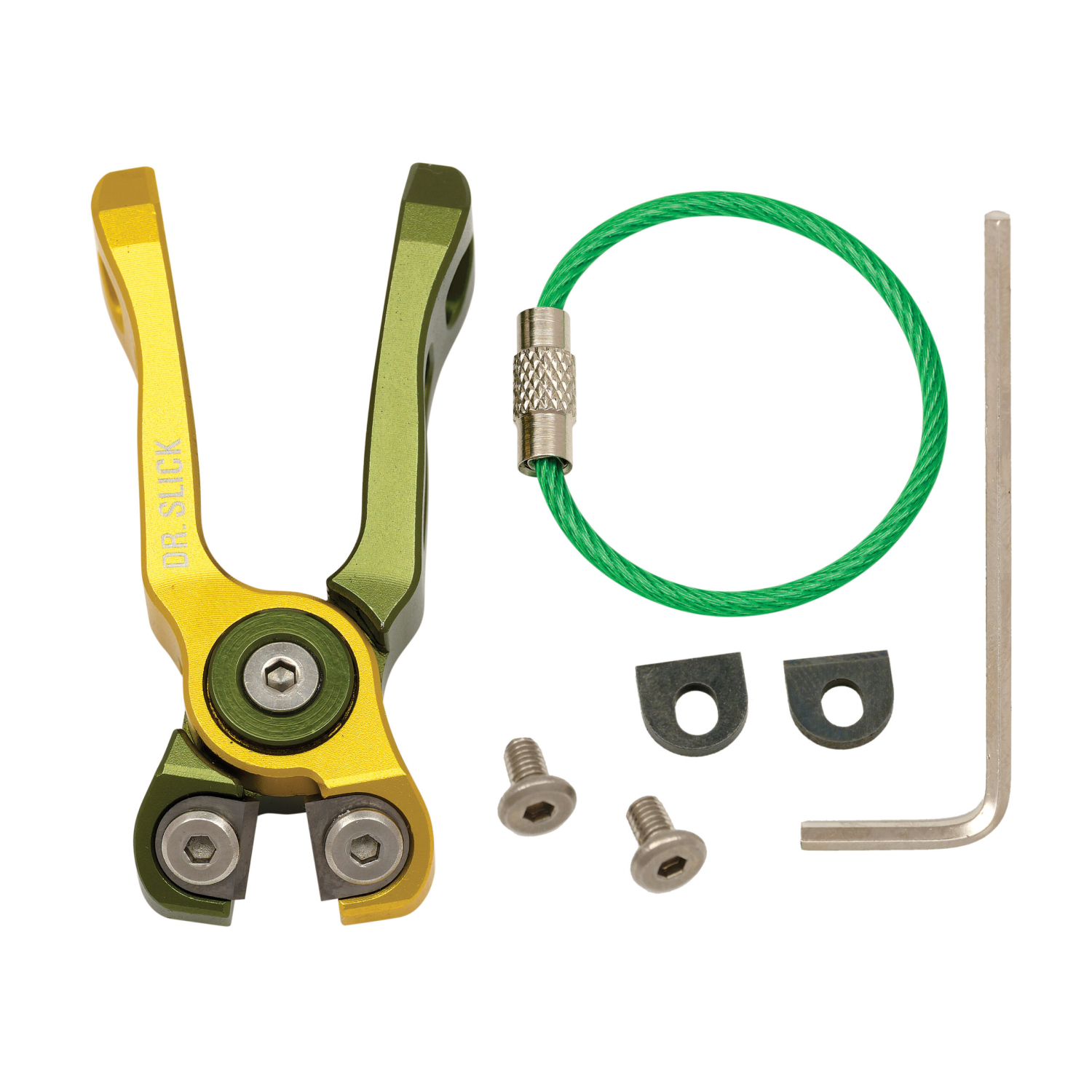 Dr. Slick Cyclone Nipper NATCO Gold and Green Aluminum Frame i gruppen Udstyr og tilbehør / Tænger og sakse / Snøreklippere og sakse hos Sportfiskeprylar.se (NFD9324-NATCO)