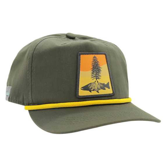 RepYourWater Brimmed Hat 5 Panel Unstructured - Fly Fishing Roots i gruppen Beklædning og fodtøj / Kasketter og hovedbeklædning / Kasketter hos Sportfiskeprylar.se (NFD9551)
