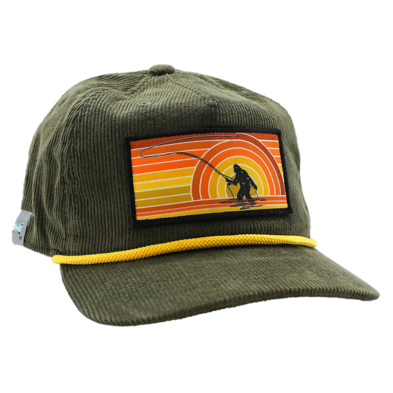 RepYourWater Hat 5 Panel Unstructured - Sunset Squatch Corduroy Edition i gruppen Beklædning og fodtøj / Kasketter og hovedbeklædning / Kasketter hos Sportfiskeprylar.se (NFD9557)
