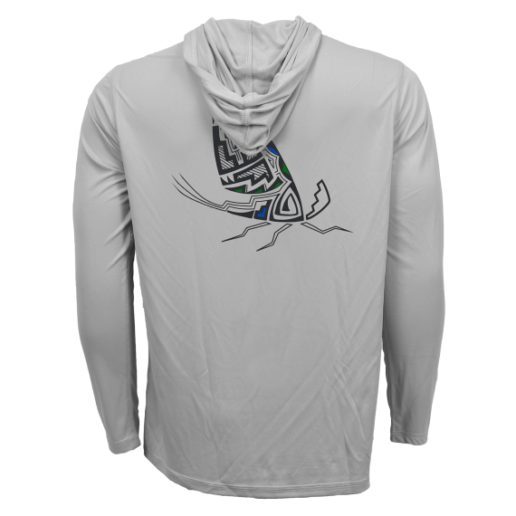RepYourWater Hooded Sun Shirt ECO50 Pueblo Pottery Mayfly Adult i gruppen Beklædning og fodtøj / Beklædning / T-shirts hos Sportfiskeprylar.se (NFD9571-Mr)