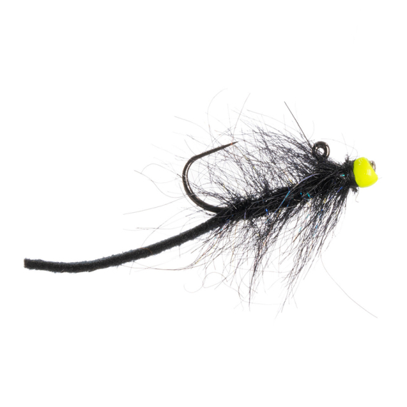 Umpqua Balanced Leather Leech Nano #12 - Black/Chartreuse i gruppen Madding / Fluer hos Sportfiskeprylar.se (NFD9629-BC12)