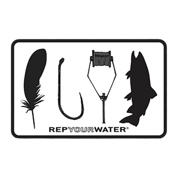 RepYourWater Sticker - Fly Tyer i gruppen Andet / Klistermærker og overføringsbilleder hos Sportfiskeprylar.se (NFD9716)