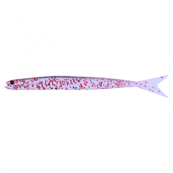 Nikko Ikanago Minnow 11,7cm (5-pack) - Clear Red Flake i gruppen Madding / Softbaits / Aborre softbaits og sandard softbaits hos Sportfiskeprylar.se (NIKKO234)