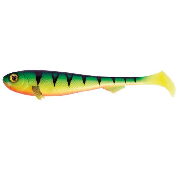 Fox Rage Super Slick Shad UV 23cm / 9\'\' Firetiger - 2pcs i gruppen Madding / Softbaits / Gedde softbaits hos Sportfiskeprylar.se (NSC044)
