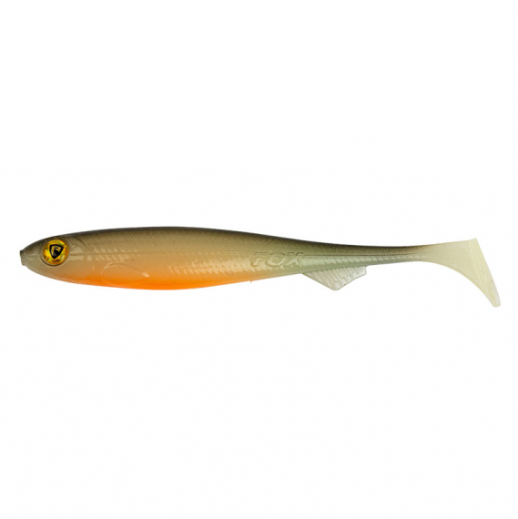 Fox Rage Slick Shad 9 cm / 3.5\'\' (bulk) - UV Hot Olive i gruppen Madding / Softbaits / Aborre softbaits og sandard softbaits hos Sportfiskeprylar.se (NSC053)