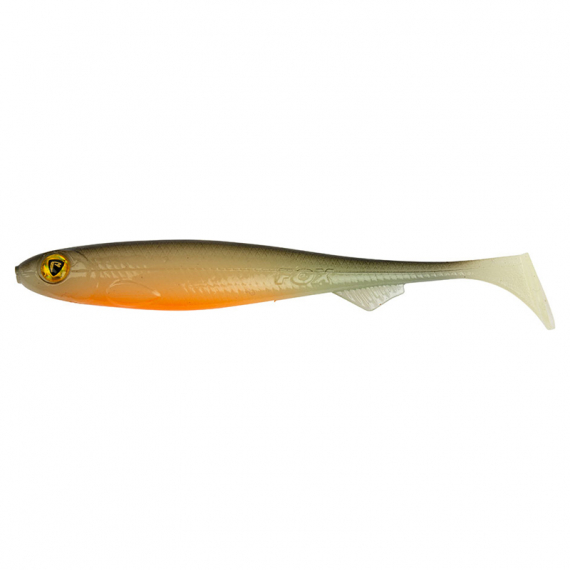 Fox Slick Shad 7cm/2.75\'\' (bulk) - UV Hot Olive i gruppen Madding / Softbaits / Aborre softbaits og sandard softbaits hos Sportfiskeprylar.se (NSC056)